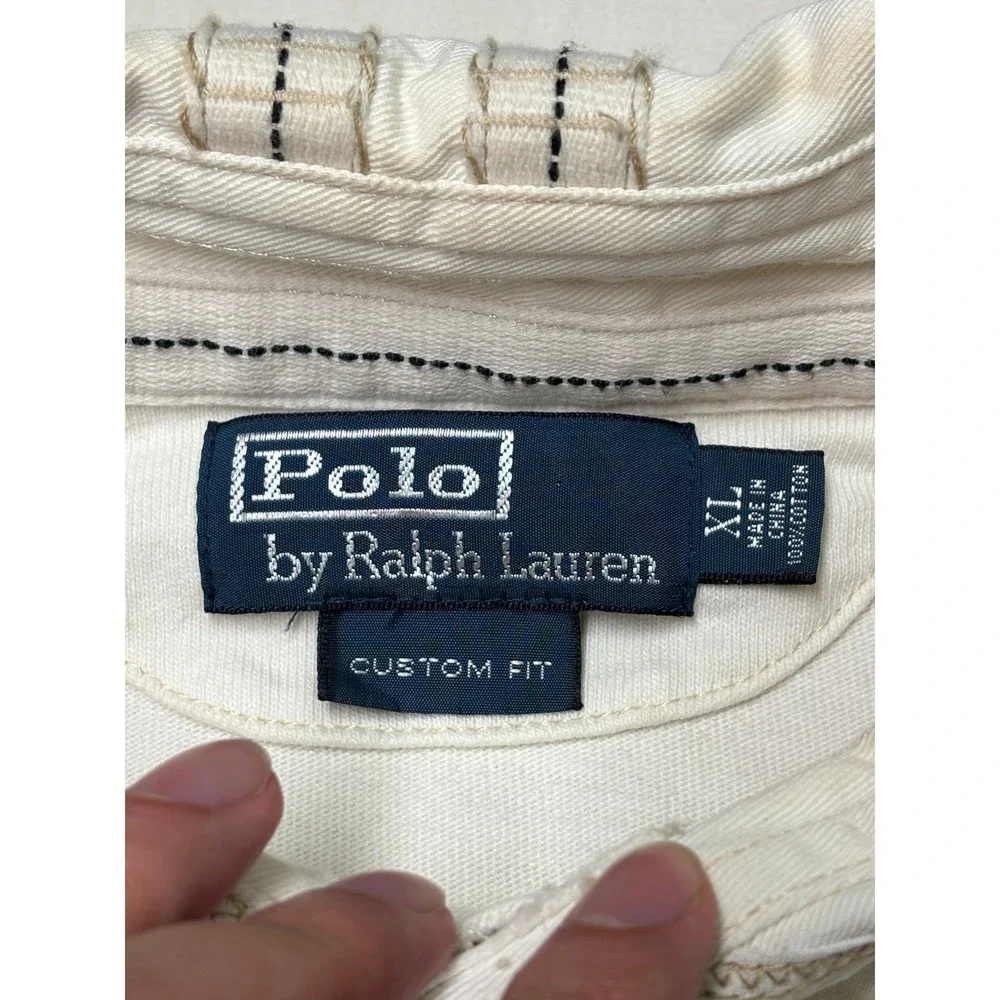 Vintage Polo Ralph Lauren Mtn. Rescue 1951 Custom Fit Polo Shirt Size XL